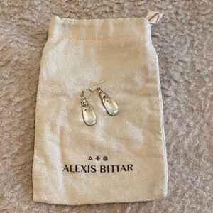 Alexis Bittar Gold Teardrop Earrings